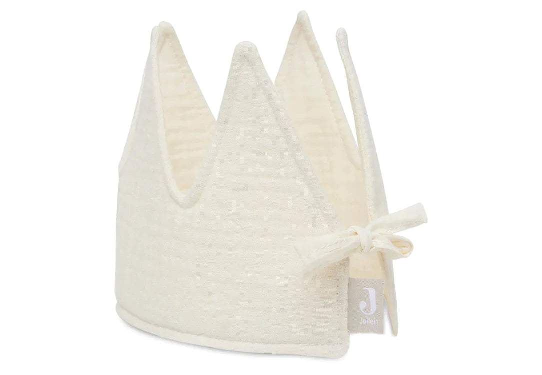 Birthday crown 12x35cm Party Collection Ivory