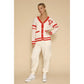 Candy Cane Varsity Cardigan