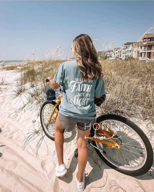 Walk By Faith Not By Sight Tee - Espresso