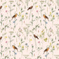 Meadow With Birds Pastel Wallpaper