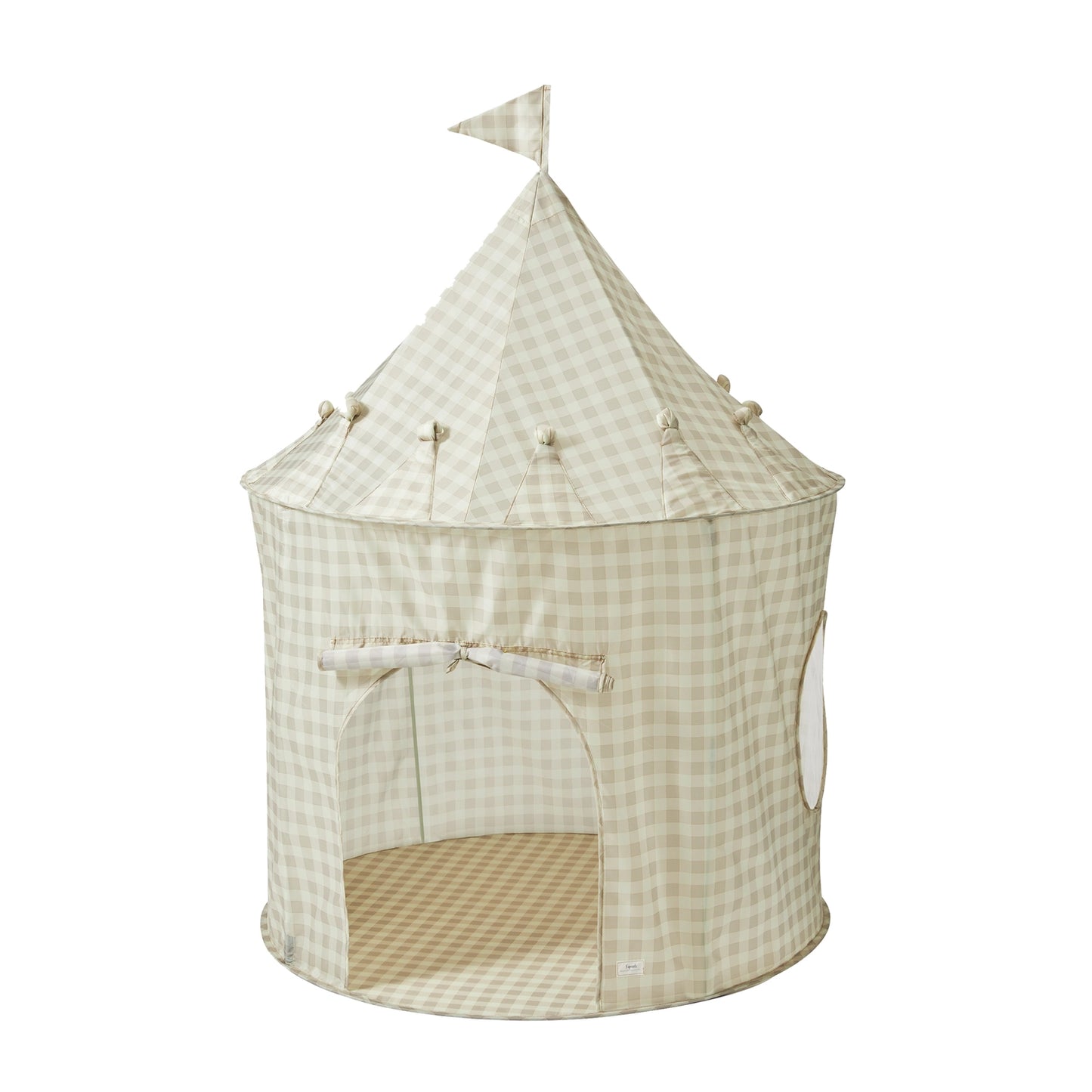 Recycled Fabric Play Tent Castle - Gingham