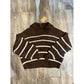 Knitwear Collection WS25 - Striped open collar sweater
