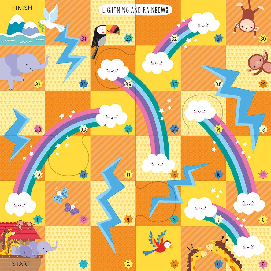 Bible Board Game Set - Includes 2 Games and Activity Book