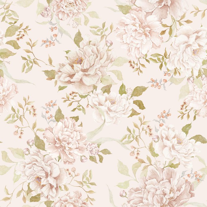 Floral Romantism Wallpaper