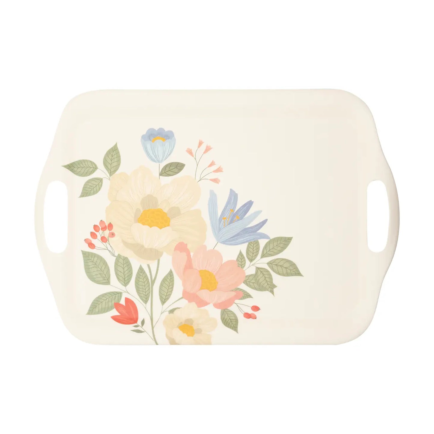 Floral Corner Tray