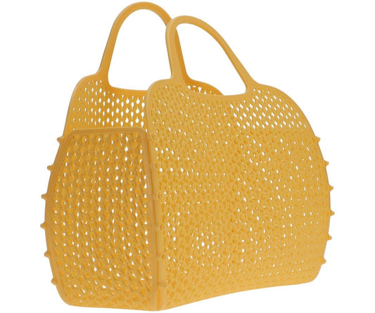Vintage Plastic Retro Bag - Sunny Yellow