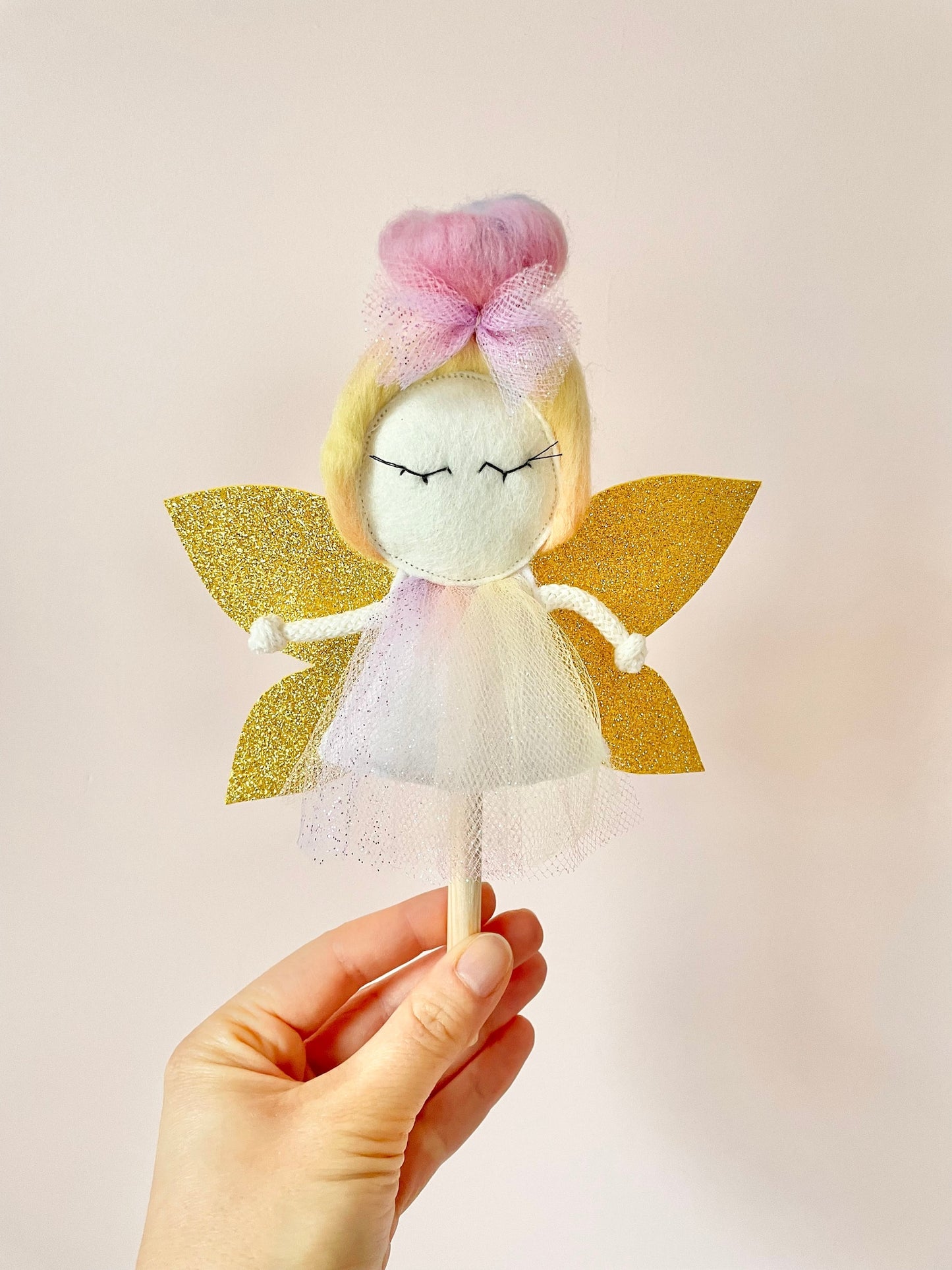 Puppet rainbow 3 set Fairy Gold Unicorn Mermaid for MIMIKI puppet theatre
