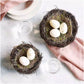 Natural Easter nest with grass - large