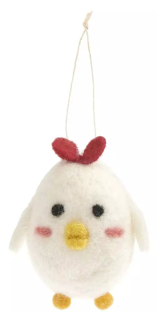 Easter chick pendant made of felt