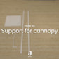 Support for Canopy - White