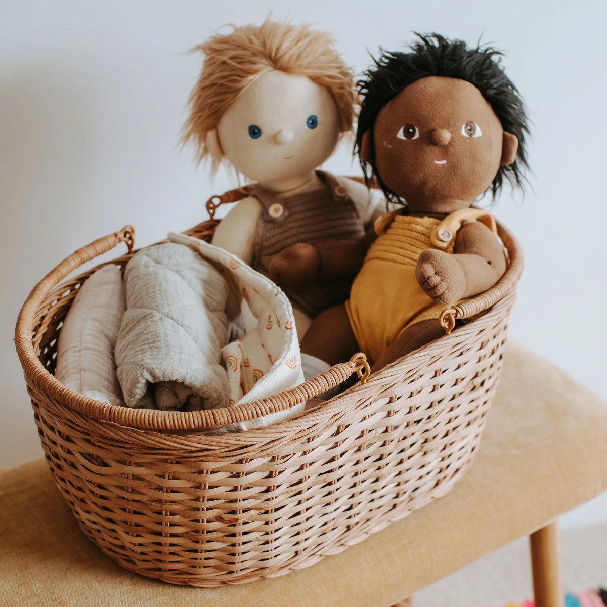 Basque Doll Rattan Basque Basket – Tiny Mighty Humans