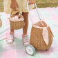 Rattan Bunny Luggy with removable lining - gumdrop