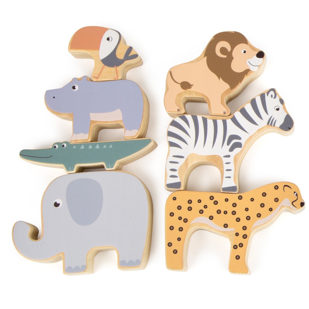 Wooden Stacking Animals Safari – Tiny Mighty Humans