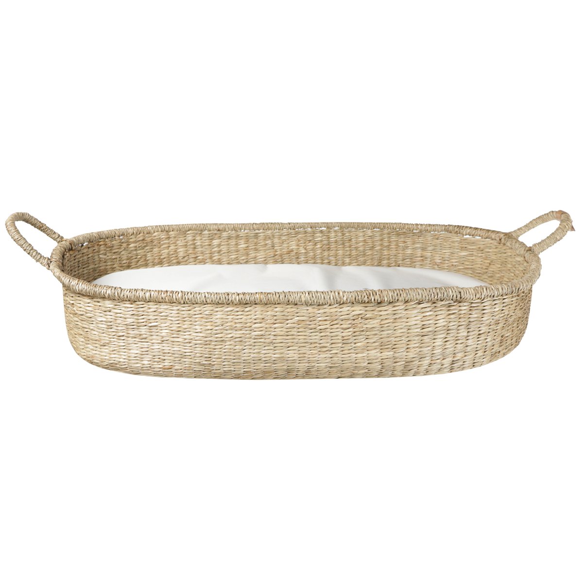 Seagrass Changing basket including mattress