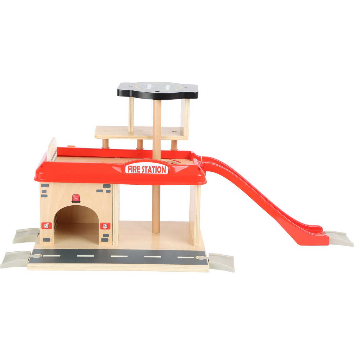 Wooden Fire Station with Accessories