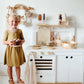 ZOE Milk Wooden Play Kitchen + MIDMINI Plywood Tea Set for FREE