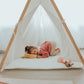 Canvas Teepee Tent in Beige