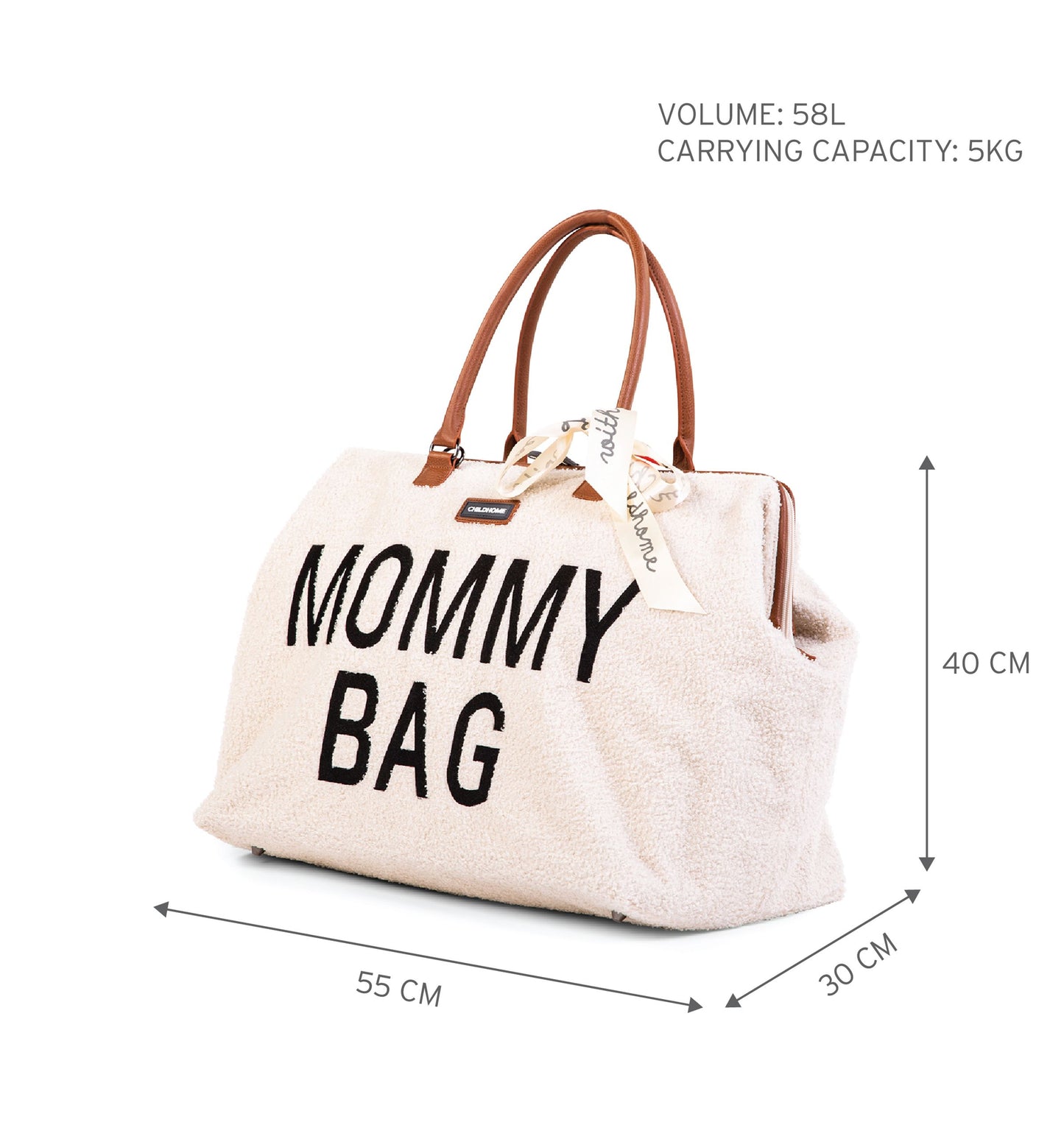 Mommy bag Nursery bag - Teddy Off white
