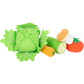 Fabric Vegetables Set in a Wooden Crate