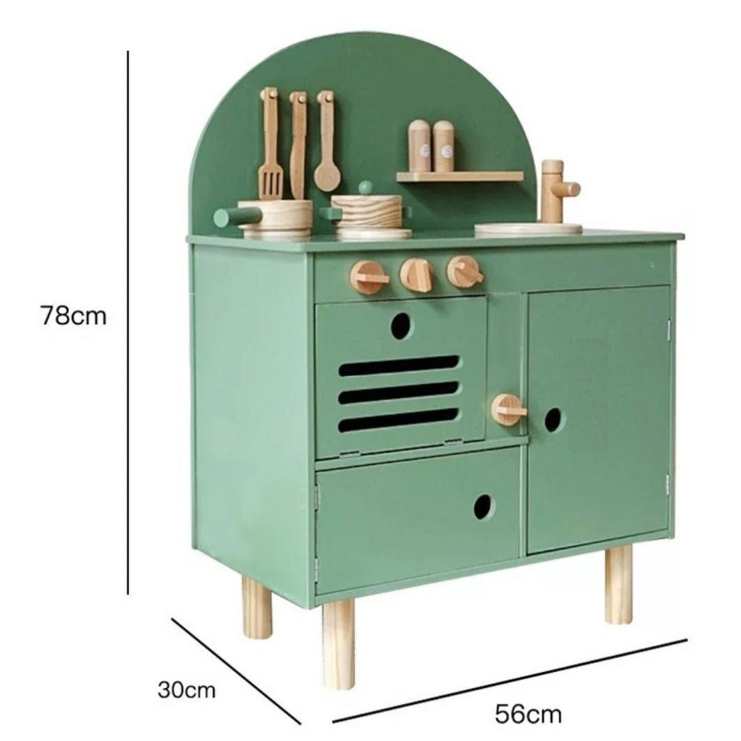 Wooden Kitchenette - Dusty Pink