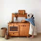 ZOE Mahogany Play Kitchen+ MIDMINI Plywood Tea Set for FREE