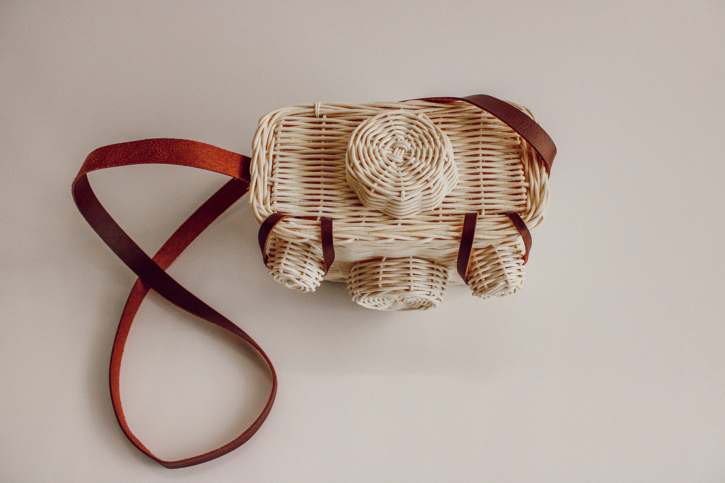 Handmade Rattan Camera Bag